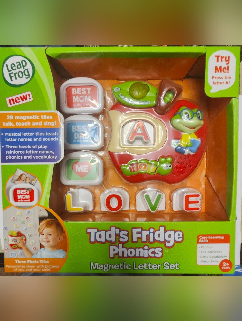 LeapFrog Tad's Fridge Phonics Magnetic Letter Set New